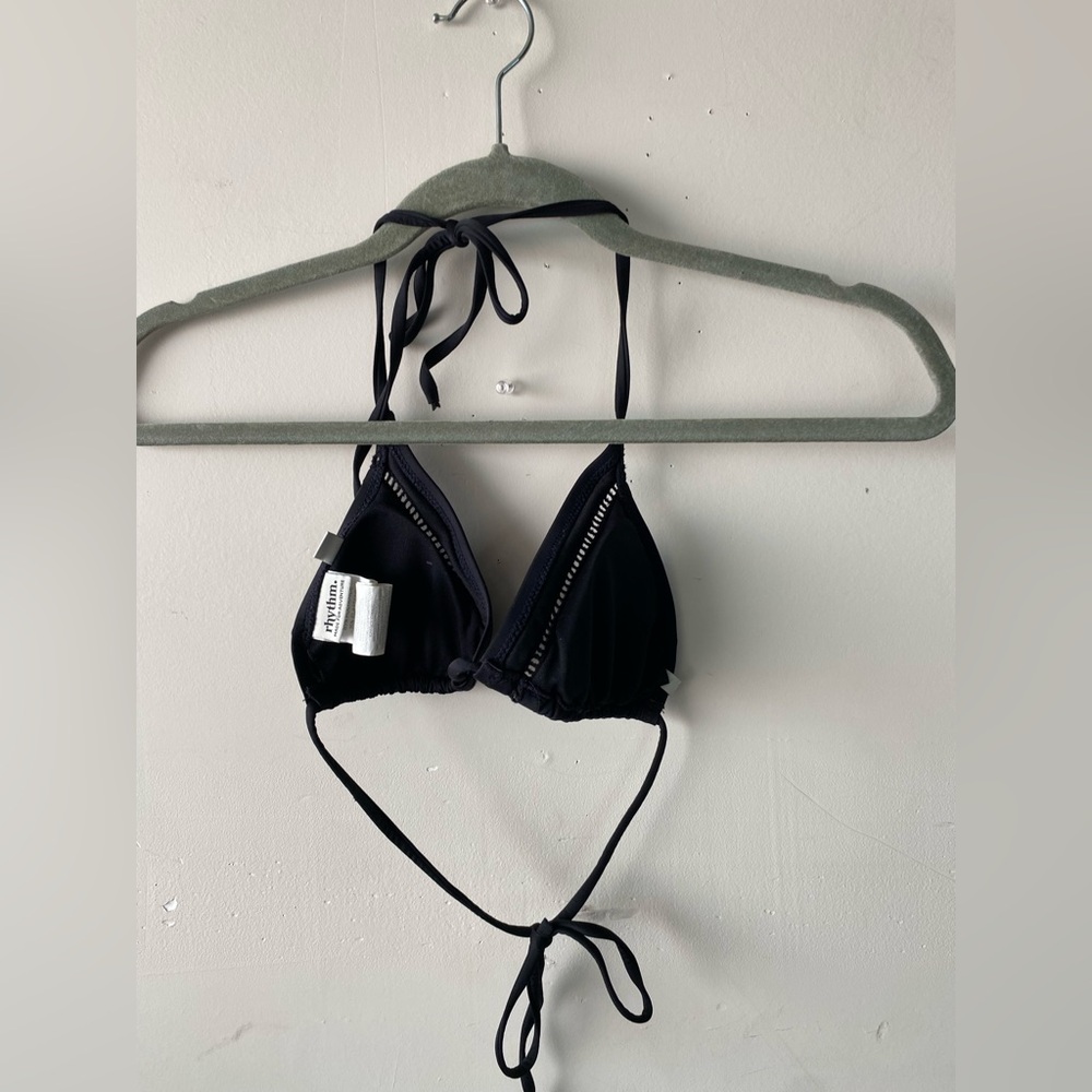 Rhythm Black String Bikini Set Small Triangle Top… - image 6